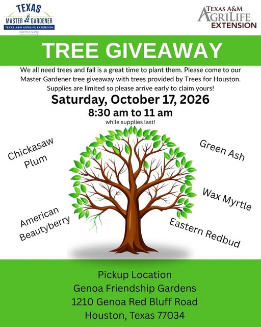October 17, 2026 – Tree Giveaway